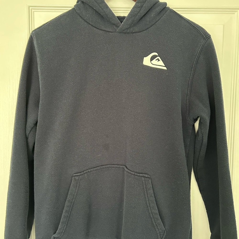 Quiksilver Navy Hoodie with Relaxed Fit and Logo